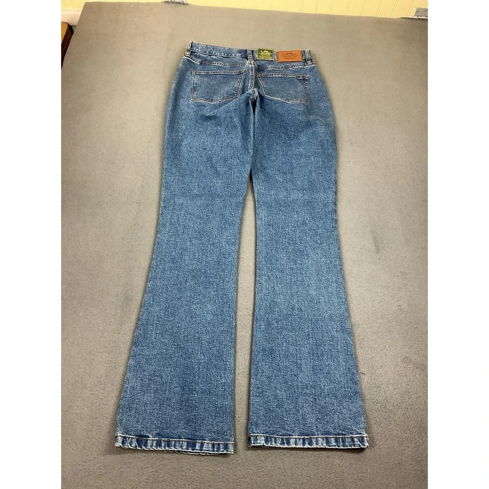 LRL‎ Lauren Jeans Ralph Lauren Jeans Womens 2 Medium Blue Bootcut Stretch Denim